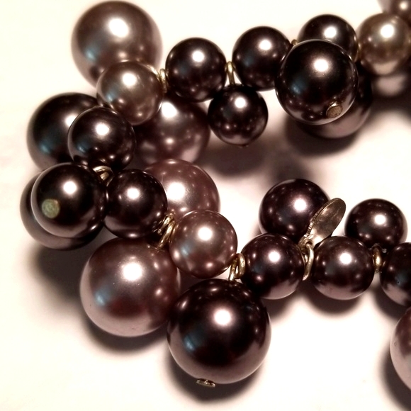 Vintage Faux Pearl Beaded Cha Cha Bracelet - Picture 7 of 10